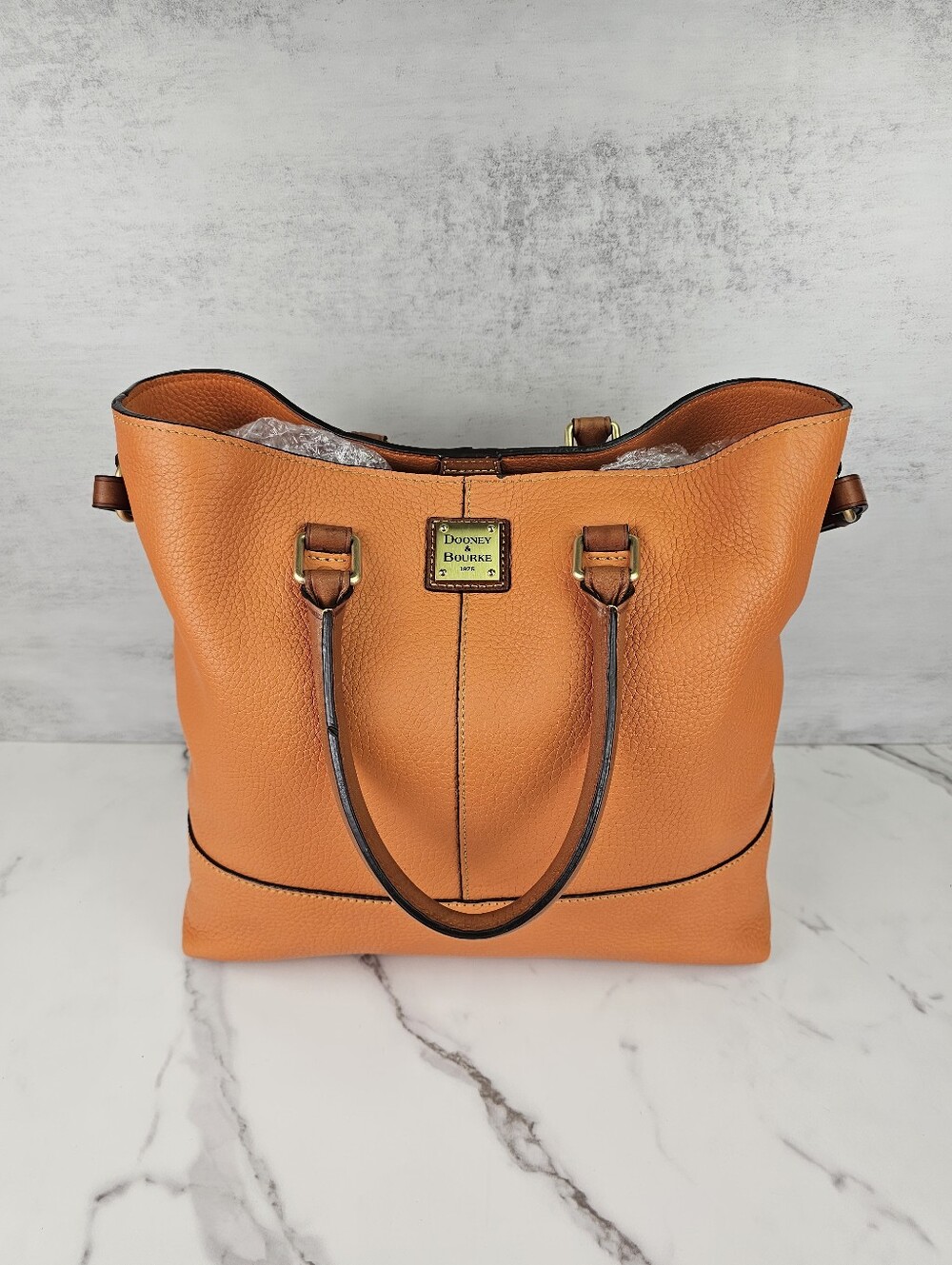 Doonie And Bourke Orange Chelsea Shopper Tote